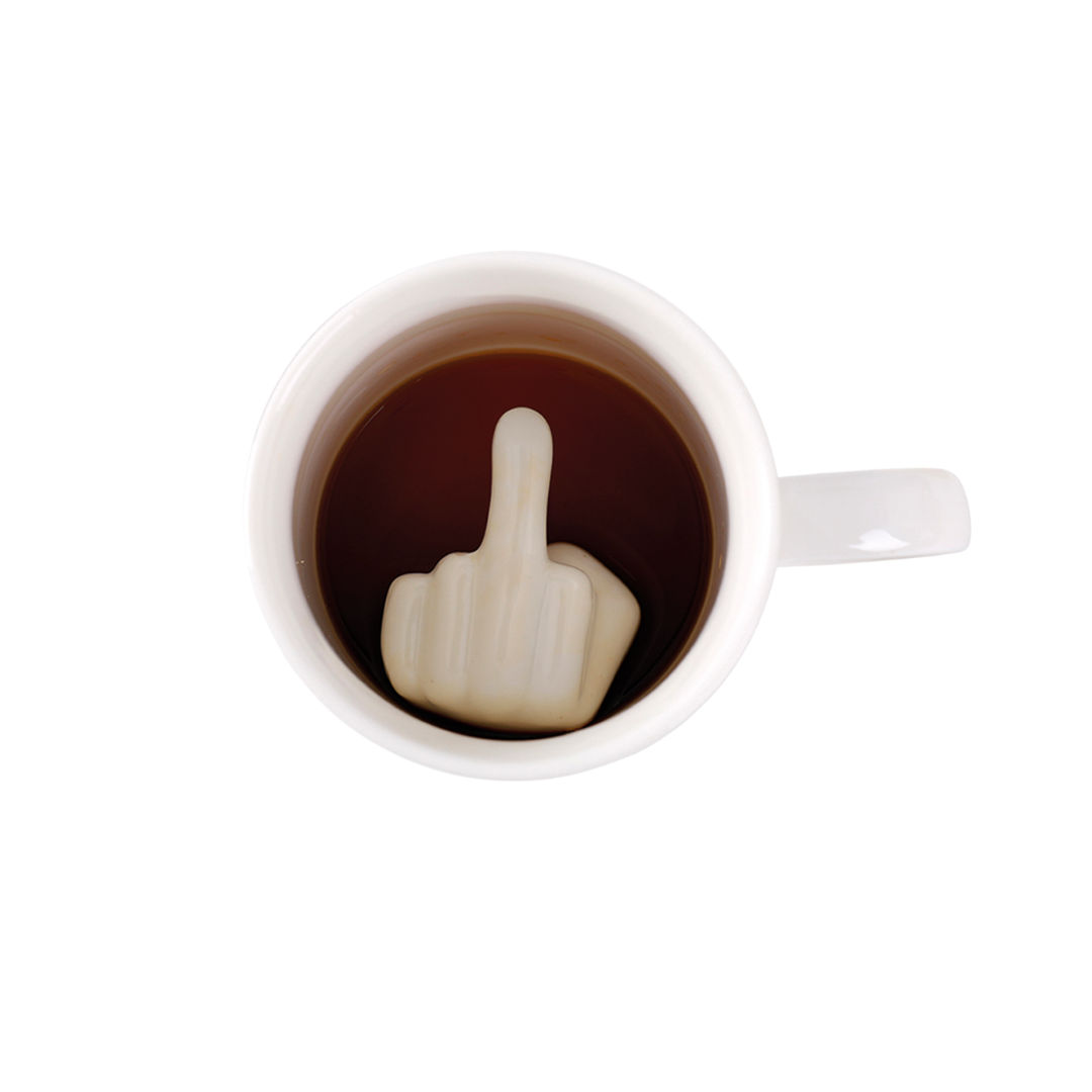 3D Ceramic Mug Middle Finger