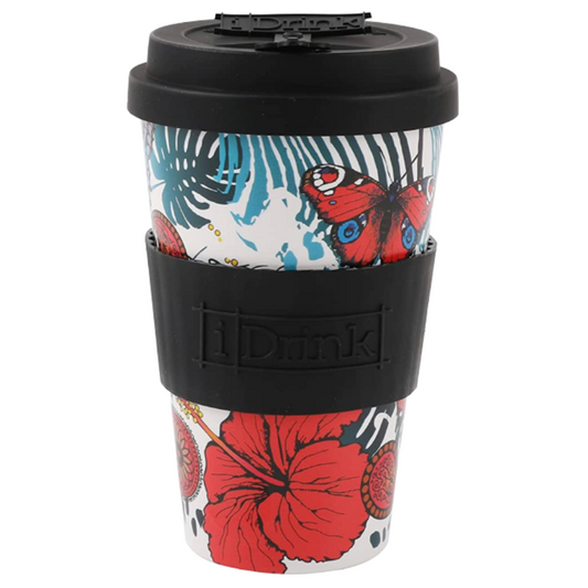 RPET cup 435 ml BUTTERFLY