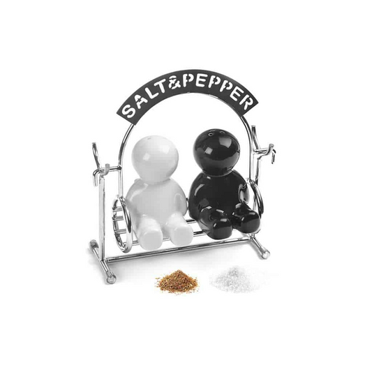 Ceramic Salt & Pepper Set - Swing