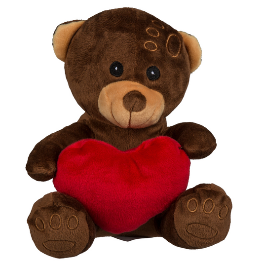 Plush Teddy Bear with Red Heart